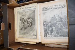 BOX OF 'THE WAR ILLUSTRATED' MAGAZINE