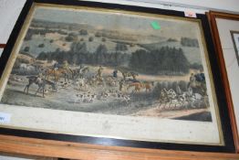 After W P Hodges, engraved by H Alken and R G Reeve, 'The death of the Roebuck', hand coloured