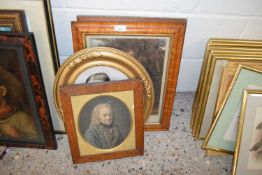 MIXED LOT: FIVE VARIOUS 19TH CENTURY AND LATER COLOURED PORTRAIT PRINTS, VARIOUS SIZES (5)