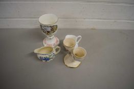 MIXED LOT : WEDGWOOD 'FIRST DAY OF CHRISTMAS' GOBLET AND OTHER CERAMICS