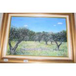 Frederick de Fontenay (French, 20th Century), Study of an olive grove, oil on canvas, signed