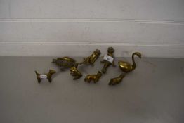 COLLECTION OF VARIOUS BRASS MODEL ANIMALS