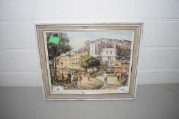 Brunet Lutece, Contemporary, Print of Monaco, framed and glazed