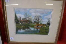 R F LUGG (20TH CENTURY), "River Avon, Hants",watercolour, signed and dated 1981 lower right, 25 x