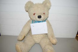 MID-20TH CENTURY LARGE TEDDY BEAR WITH ARTICULATED LIMBS