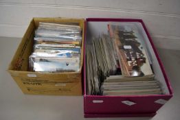 TWO BOXES OF POSTCARDS