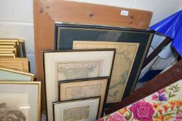 MIXED LOT: FIVE VARIOUS 19TH CENTURY AND LATER MAPS TO INCLUDE WILTSHIRE, CO MONAGHAN, CORNWALL,