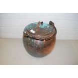 19TH CENTURY COPPER CAULDRON