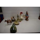 MIXED LOT : ORNAMENTS TO INCLUDE CHICKENS AND OTHERS