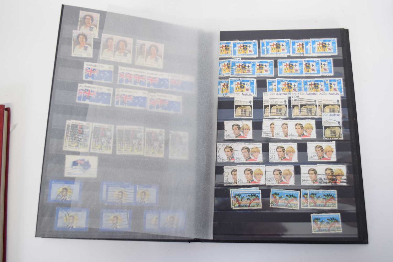 Stock book of US stamps together with further album mainly of the Pacific islands including 140 - Image 6 of 8