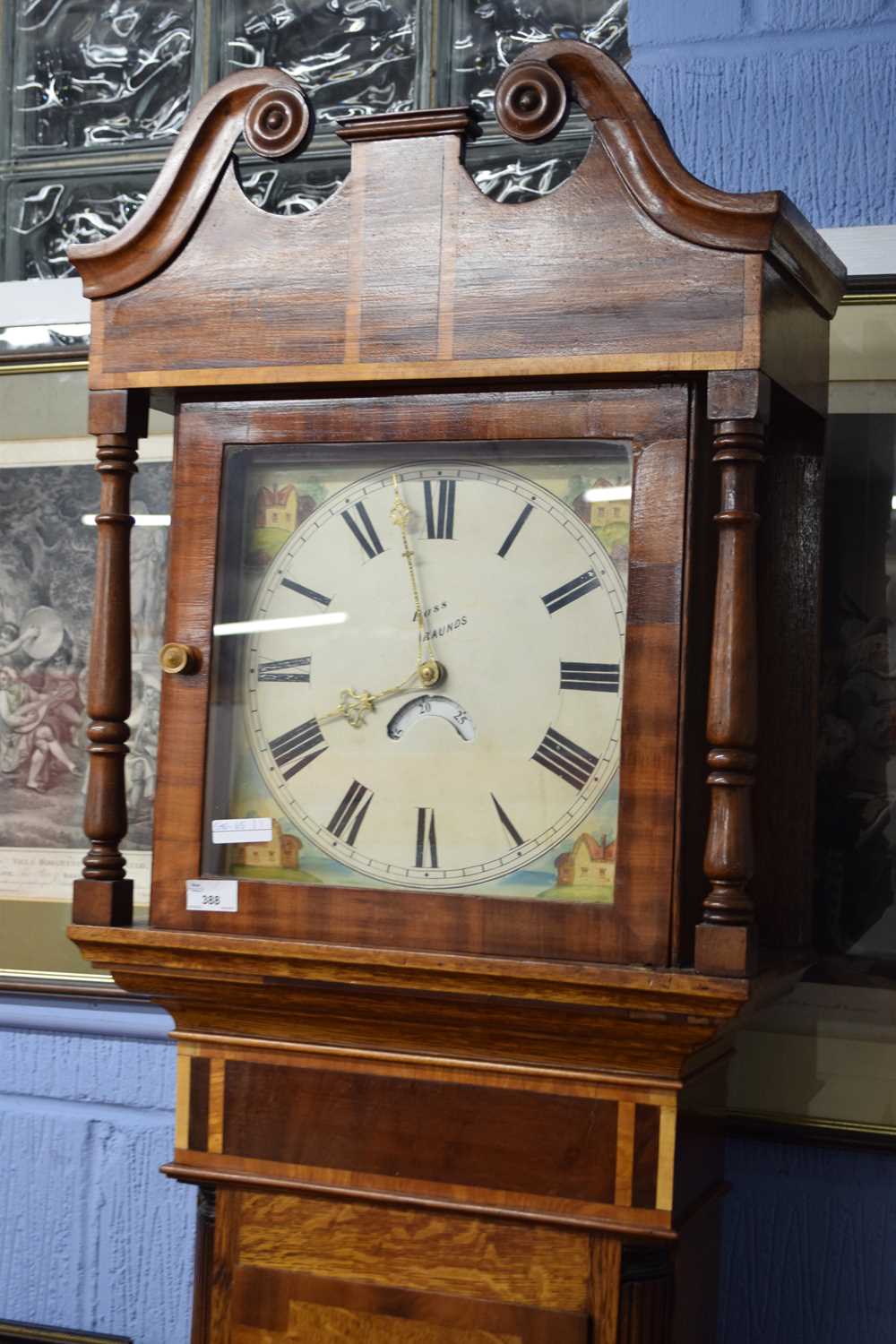 Bass Raunds, 19th century oak and mahogany cased longcase clock with 30-hour movement striking on - Image 2 of 3