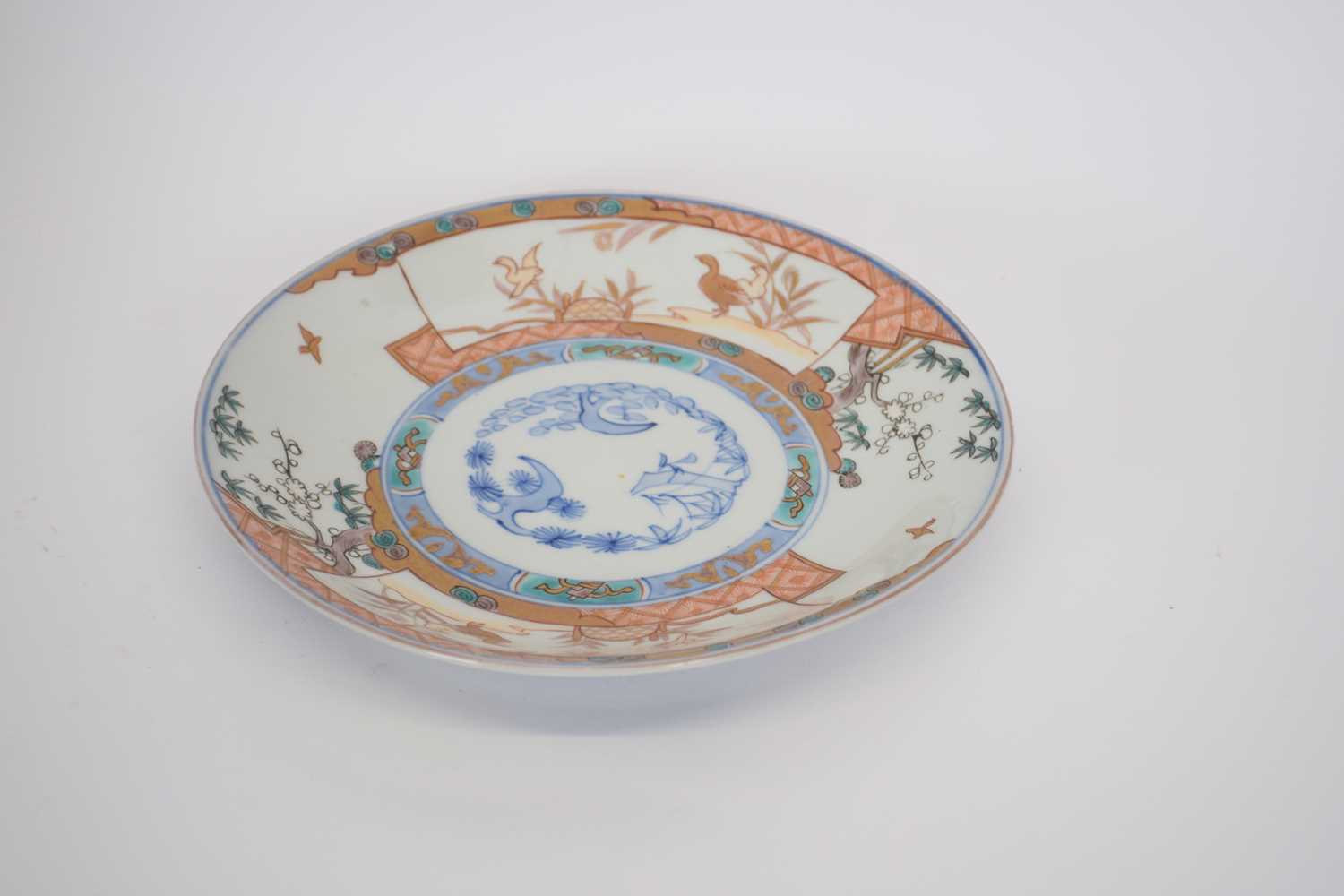 Japanese porcelain plate with Imari design