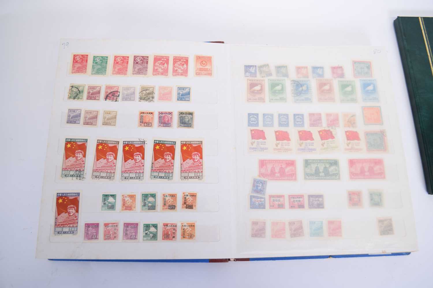 Three stamp albums, one containing collection of stamps from Indonesia, over 400 in total, and a - Image 2 of 11