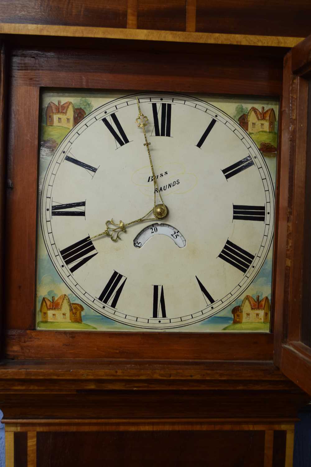 Bass Raunds, 19th century oak and mahogany cased longcase clock with 30-hour movement striking on - Image 3 of 3