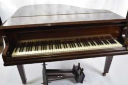 Jules Revillion, a mahogany cased baby grand piano, 143cm wide