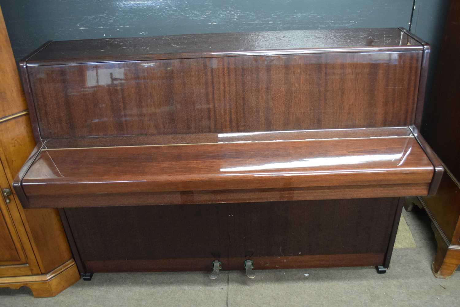 Berry of London, modern upright piano with accompanying stool, 140cm wide (2) - Image 3 of 4