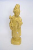 Contemporary glazed Chinese floor standing figure, 50cm high