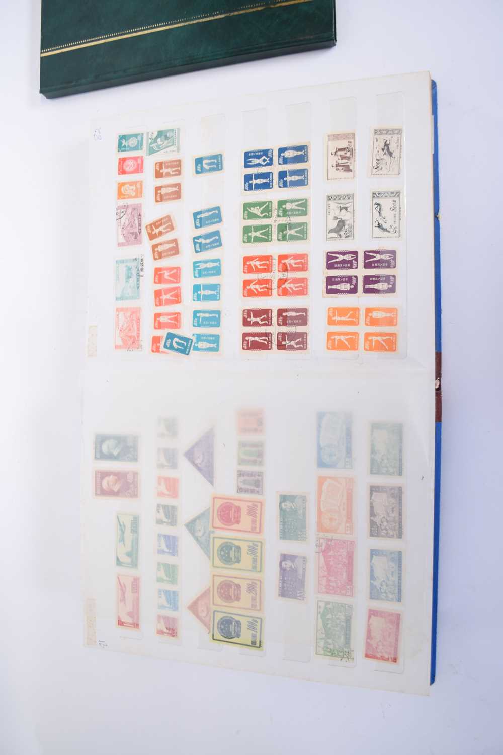 Three stamp albums, one containing collection of stamps from Indonesia, over 400 in total, and a - Image 3 of 11
