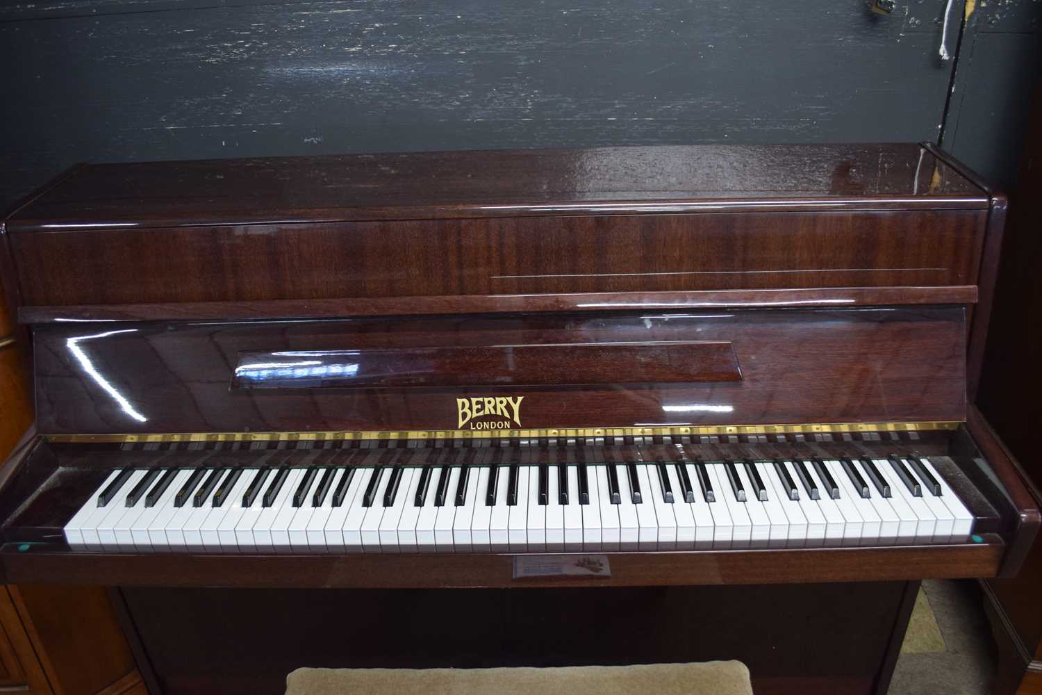 Berry of London, modern upright piano with accompanying stool, 140cm wide (2) - Image 2 of 4