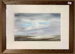 Keith W. Nash (British, contemporary), North Norfolk Landing, watercolour, signed and dated (