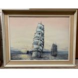 Stewart Maxwell Armfield (British, 20th century),Ships out at sea, watercolour on paper, signed,