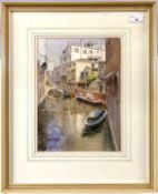 Geoffrey G. Read (British, contemporary), Venetian Canal, watercolour, signed to lower left, 9.5