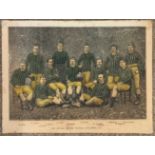 Aston Villa 1886-7 FA Cup winners original print, laid on card. Back Row L-R: Frank Coulton; James