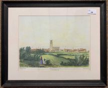 C.J. Greenwood / R.Groom (lithographer), Cromer, view from the south, hand coloured lithograph on