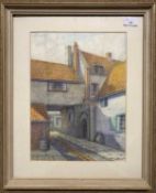 William C. Bennet, (British,19th century), The Old Barge Inn, King Street, Norwich, watercolour,