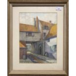 William C. Bennet, (British,19th century), The Old Barge Inn, King Street, Norwich, watercolour,