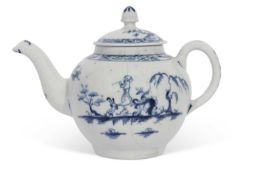 Lowestoft Porcelain Teapot c1765