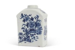 Lowestoft Porcelain Tea Caddy c.1780