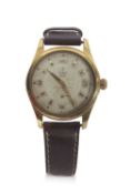 Gents second/third quarter of 20th century Tudor Oyster Unicorn wrist watch, having gold and black