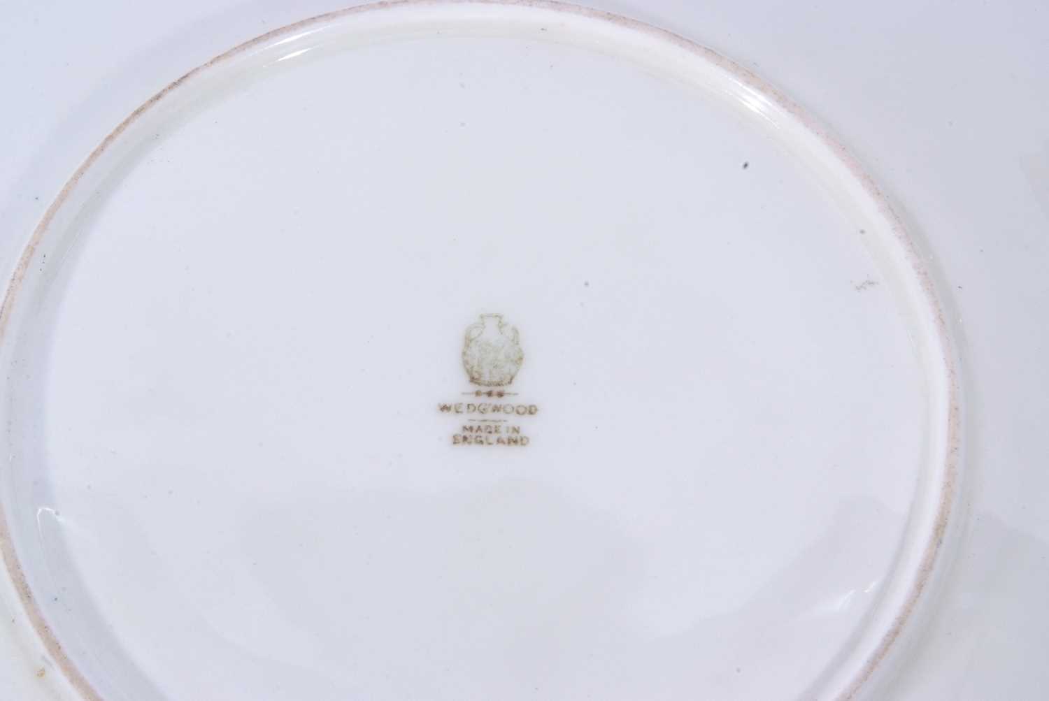 Wedgwood plate painted with fruit, signed H Holland, together with a tankard painted with fruit, - Image 4 of 9