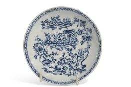 Lowestoft Porcelain Saucer