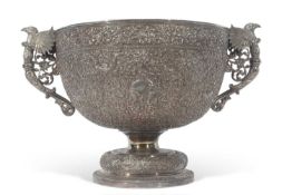Oomersi Mawji & Sons (circa 1860-circa 1930) - extremely fine late 19th century Indian silver two-