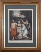 After John Opie (British, 1761-1807), Aesculapius, Flora, Ceres and Cupid Honouring the bust of