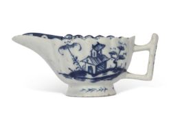 Lowestoft Porcelain Butterboat c.1765