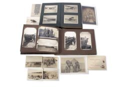 Aviation and Military interest - small photograph album containing a number of photos of RFC