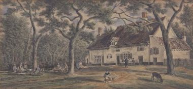 James George Zobel (British, 1792-1879), Whitlingham Public House, Whitlingham Lane, Trowse,