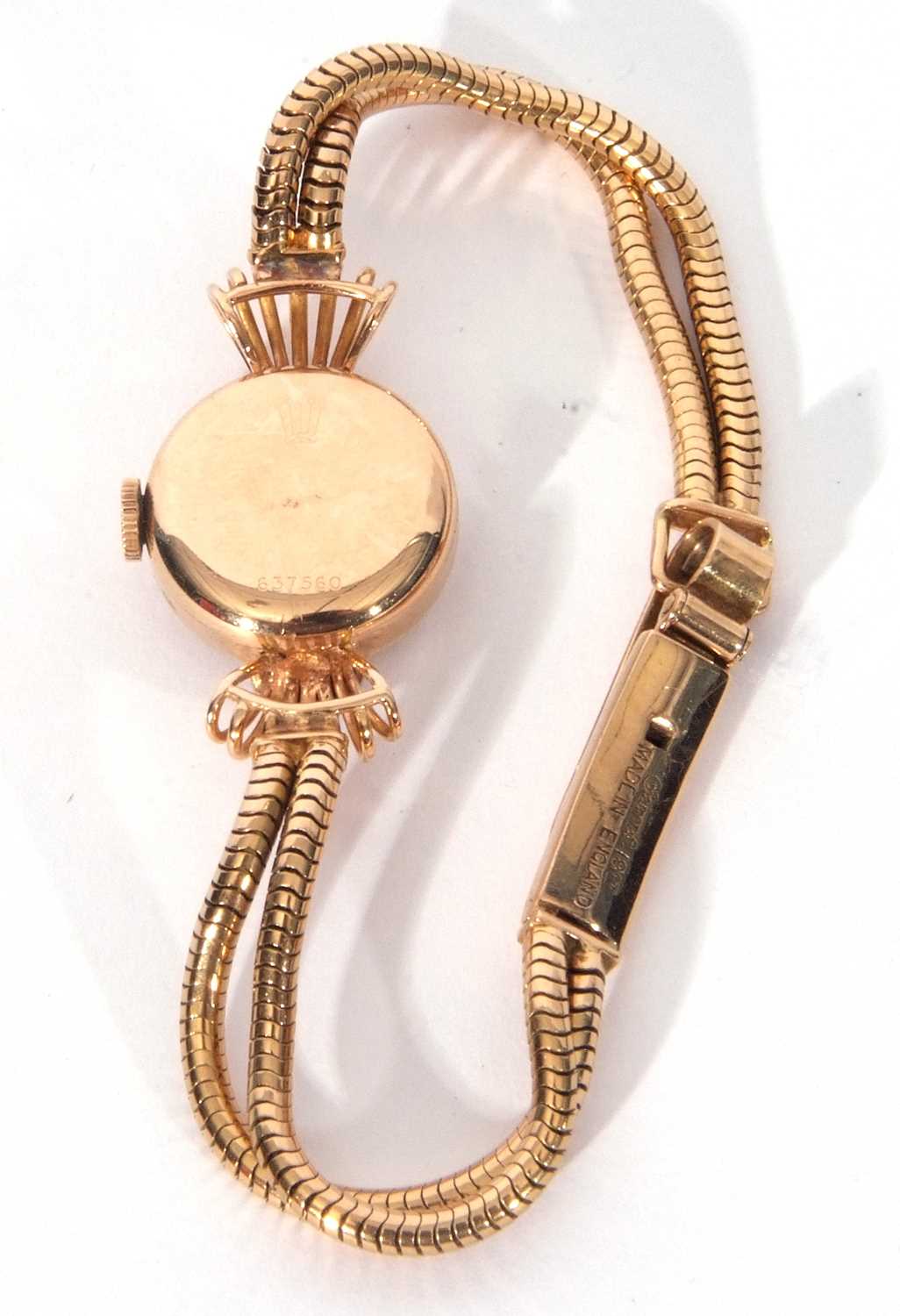 Ladies third/fourth quarter of 20th century hallmarked 18ct gold cased Rolex Precision wrist watch - Image 6 of 7