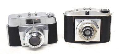 TWO FILM CAMERAS TO INCLUDE AN AGFA COMPUR-RAPID AND A BALDIXETTE 6X6