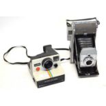 TWO POLAROID LAND CAMERAS INCLUDING MODEL 80 AND ONE STEP
