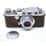 A RARE LEICA 111 RANGEFINDER CAMERA (SERIAL NO: 116818 ON BACK)