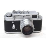 A ZORKI 4K RANGEFINDER CAMERA WITH JUPITER 8 LENS