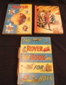 THE ROVER BOOK FOR BOYS, 4 vols, [1929], 4 coloured plates, original pictorial boards, vgc [1950],