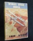 ERIC WOOD: WINGS OVER INDIA, London, The Ace Publishing [1938], 1st edition, 4 plates as list, 2pp