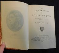 JOHN KEATS: POETICAL WORKS, ed Harry Buxton Forman, London, Humphrey Milford, Oxford University