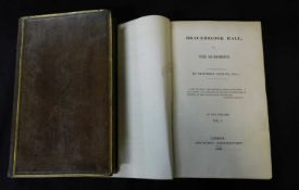 WASHINGTON IRVING 'GEOFFREY CRAYON': BRACEBRIDGE HALL OR THE HUMORISTS, London, John Murray, 1822,