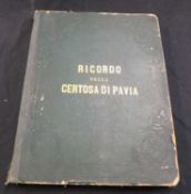 RECORDO DELLA CERTOSA DI PAVIA, (cover title), 22 albumen views circa 1885, fo, contemporary cloth